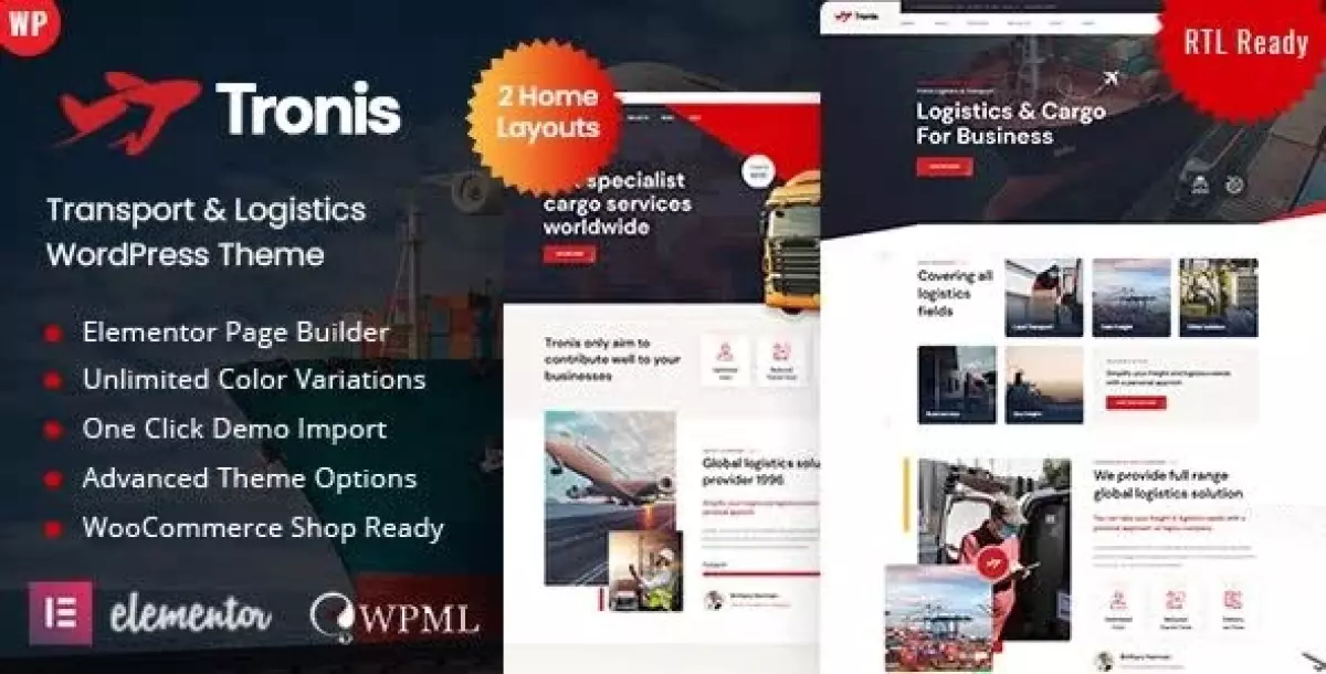 [WISH] Tronis - Transport &amp; Logistics WordPress