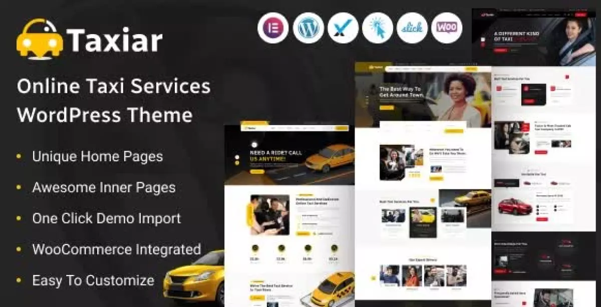 Taxiar - Online Taxi Service Wordpress Theme