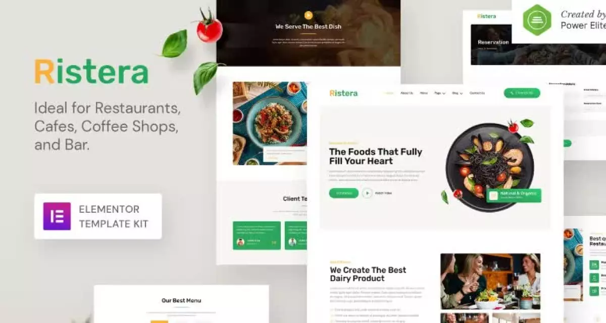 Ristera – Restaurant & Cafe Elementor Template