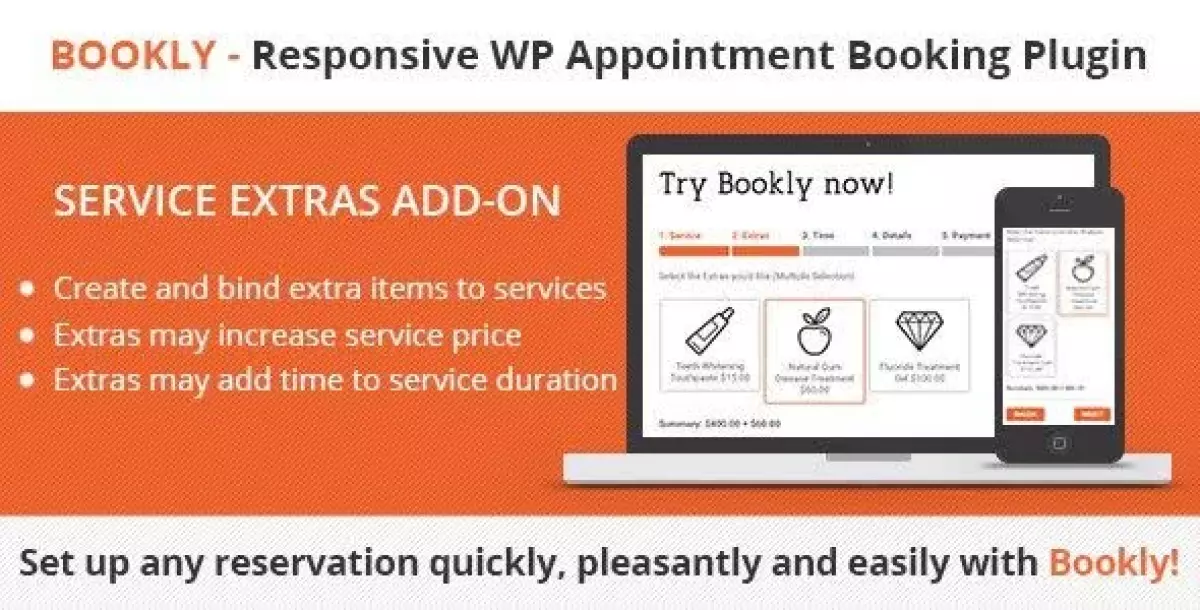 Bookly Service Extras (Add-on) 5.6