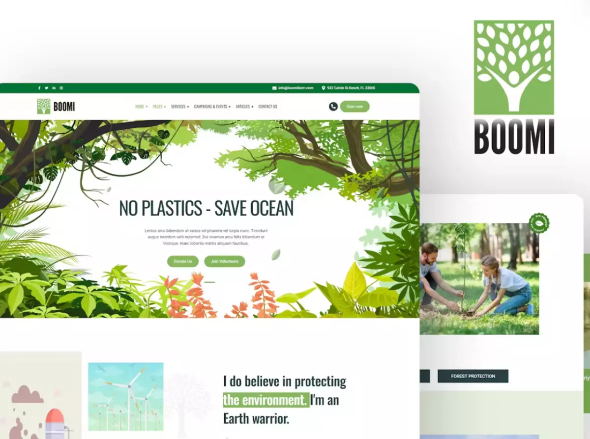 Boomi – Environment &amp; Ecology WordPress Theme