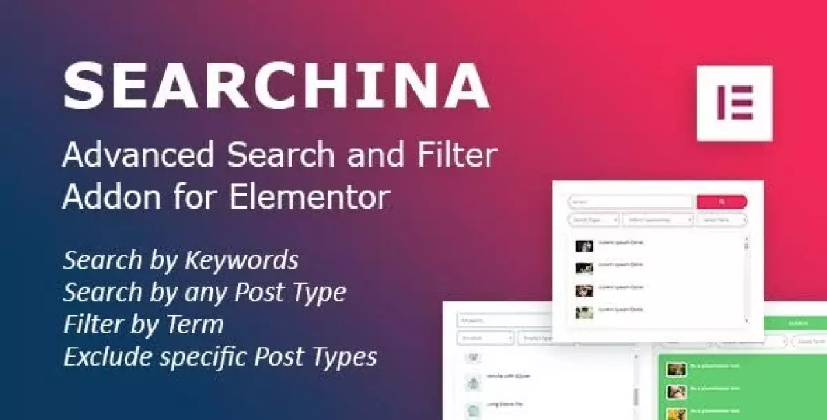 [WISH] Searchina: Search and Filter Addon for Elementor WordPress