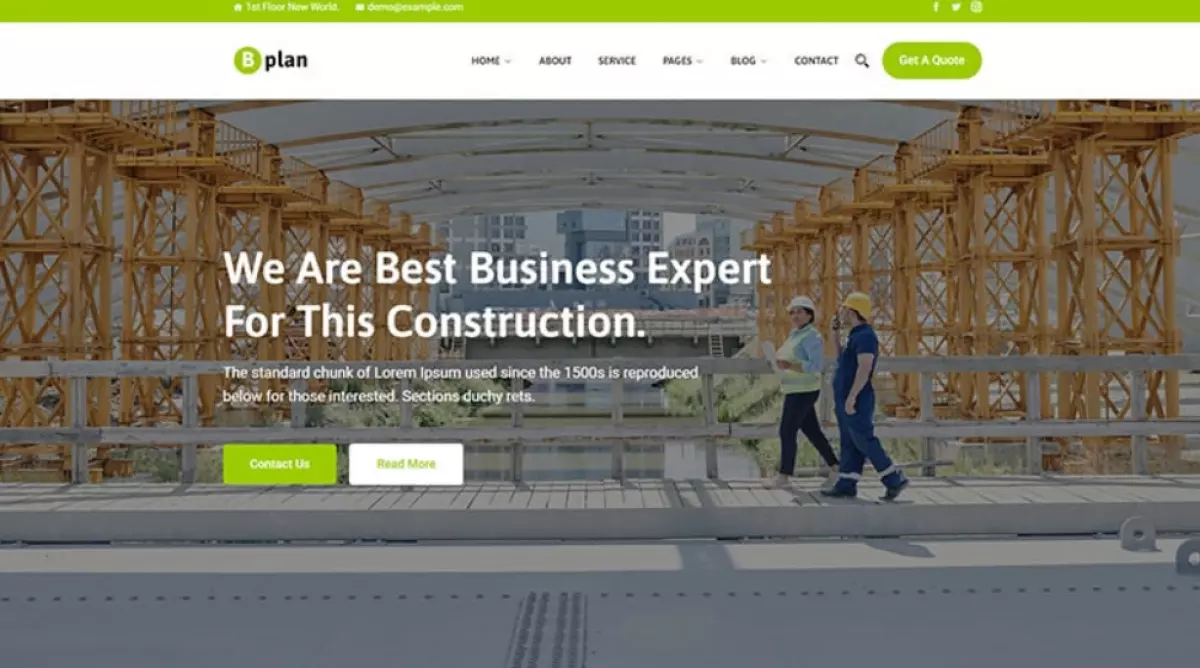 Bplan - Home Plan Construction WordPress Theme