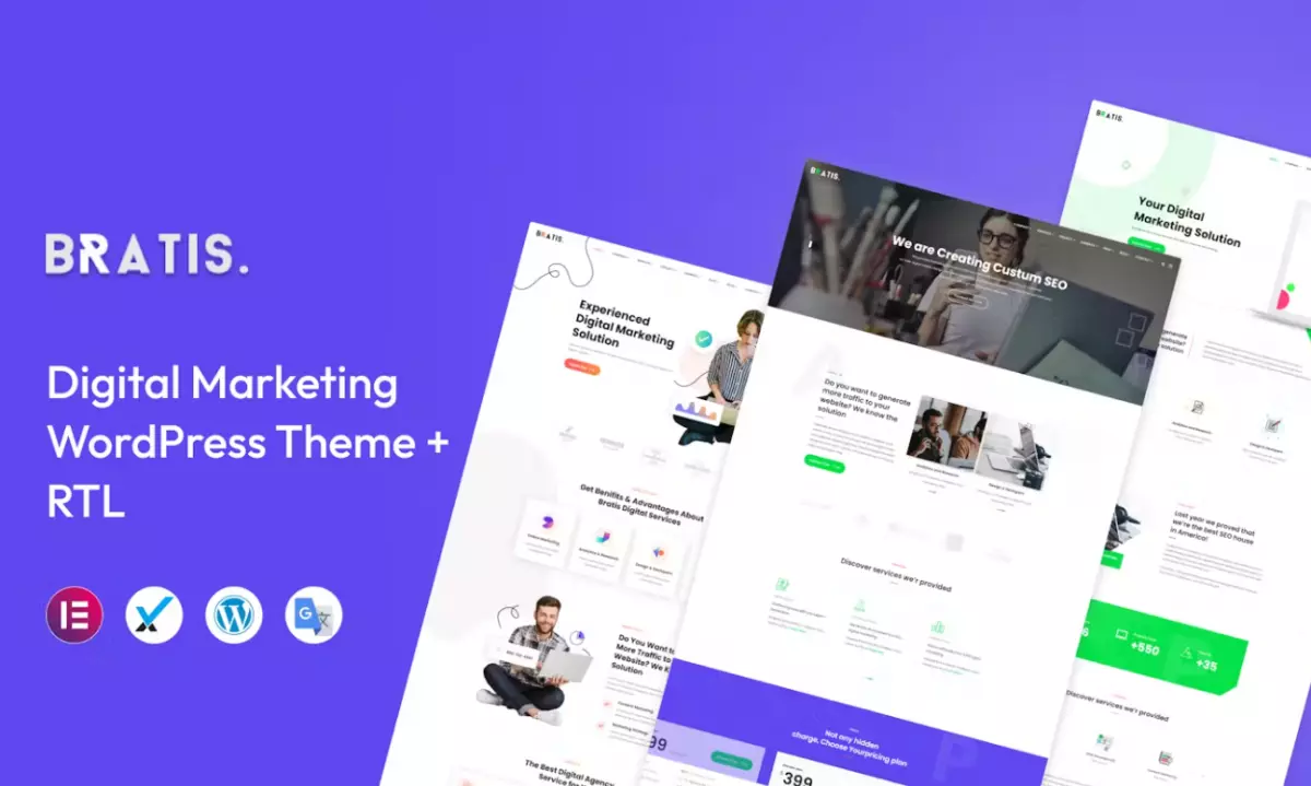 Bratis - Digital Marketing WordPress Theme