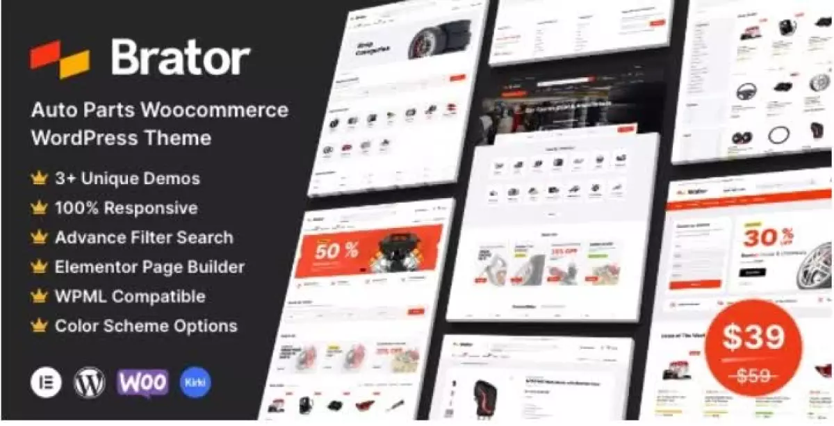 Brator - Auto Parts WooCommerce WordPress Theme 1.8