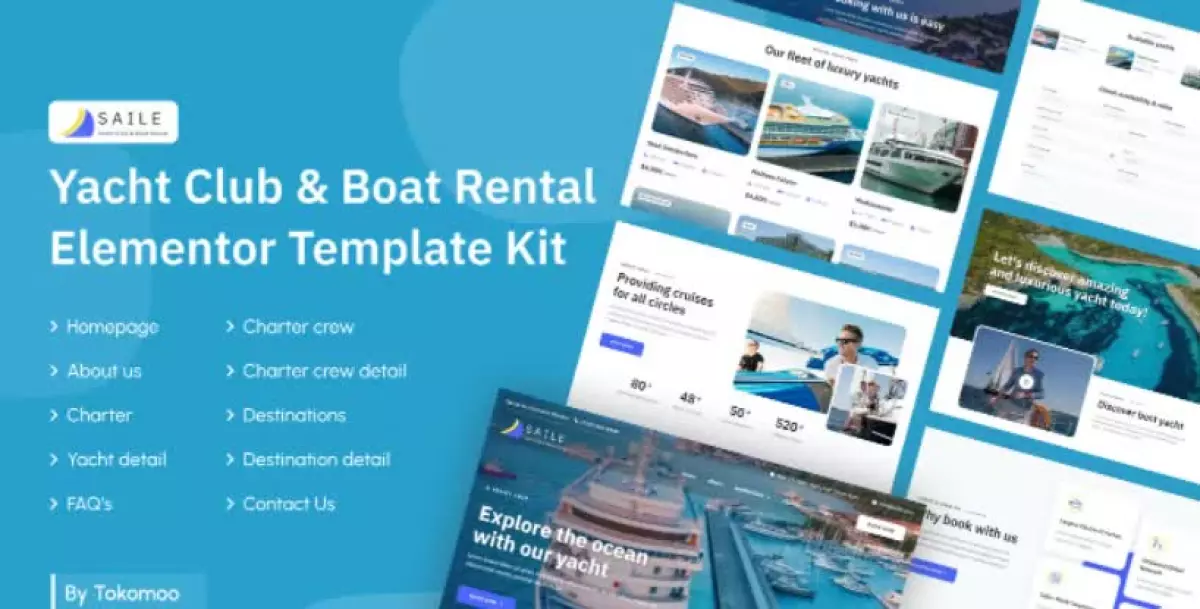 Saile | Yacht Club & Boat Rental Elementor Template