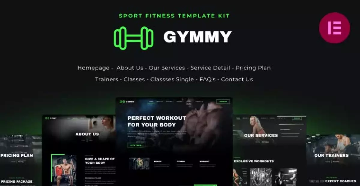 Gymmy - Fitness & Gym Elementor Template