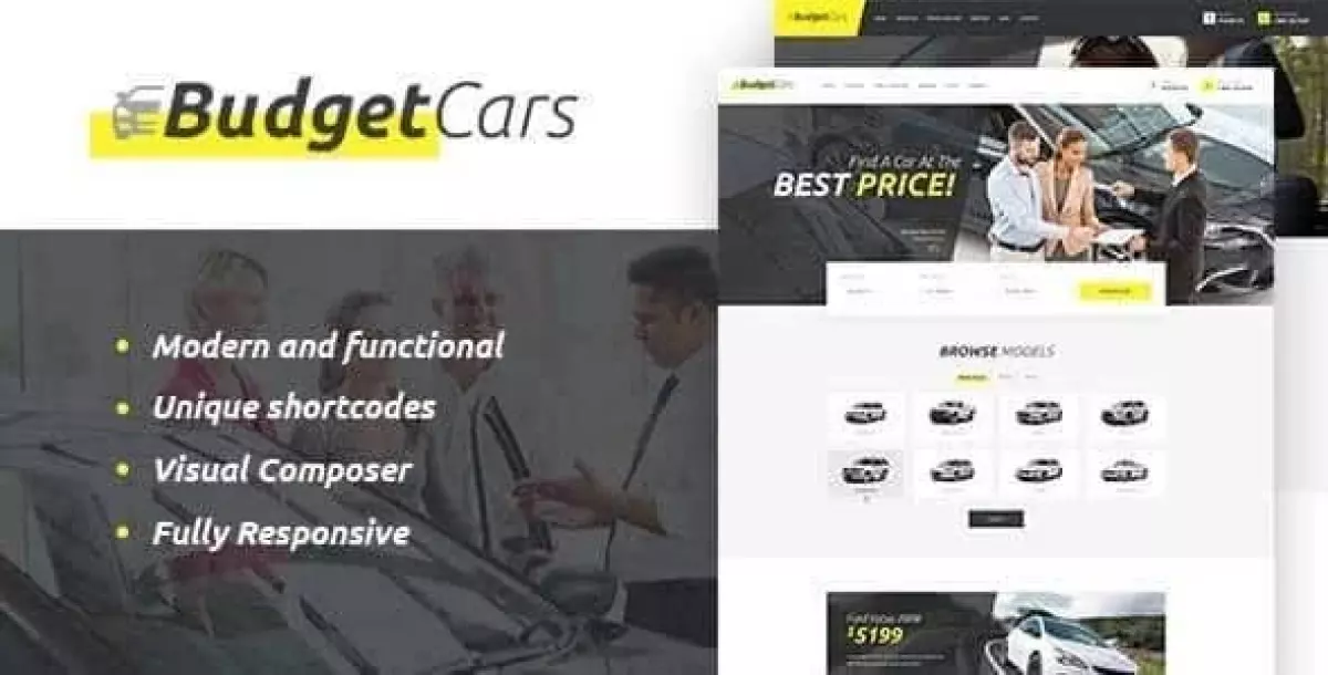 Budget Cars | Used Car Dealer & Rental WordPress Theme + Store  1.2