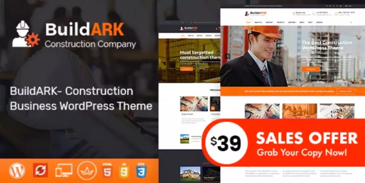 BuildARK- Construction Business WordPress Theme