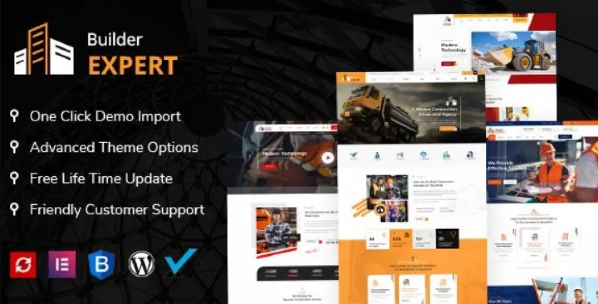 Builder Expert - Construction and Architecture WordPress Theme