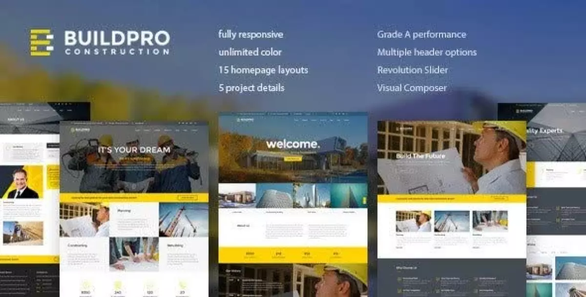 BuildPro - Business, Building & Construction WordPress Theme