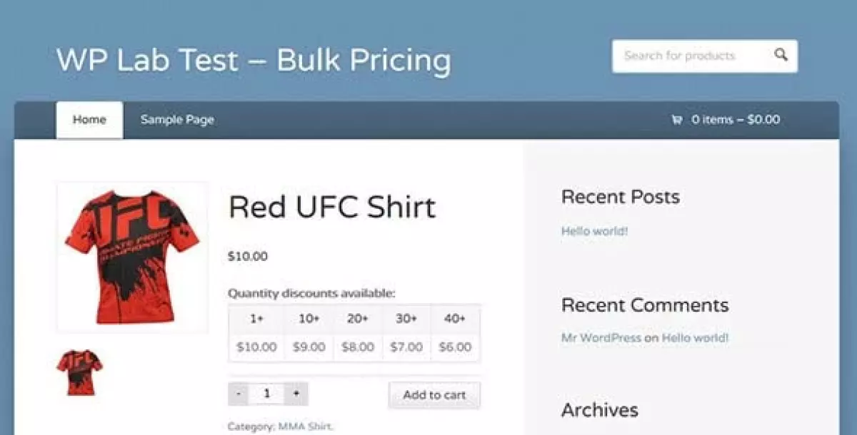 Bulk Pricing for WooCommerce