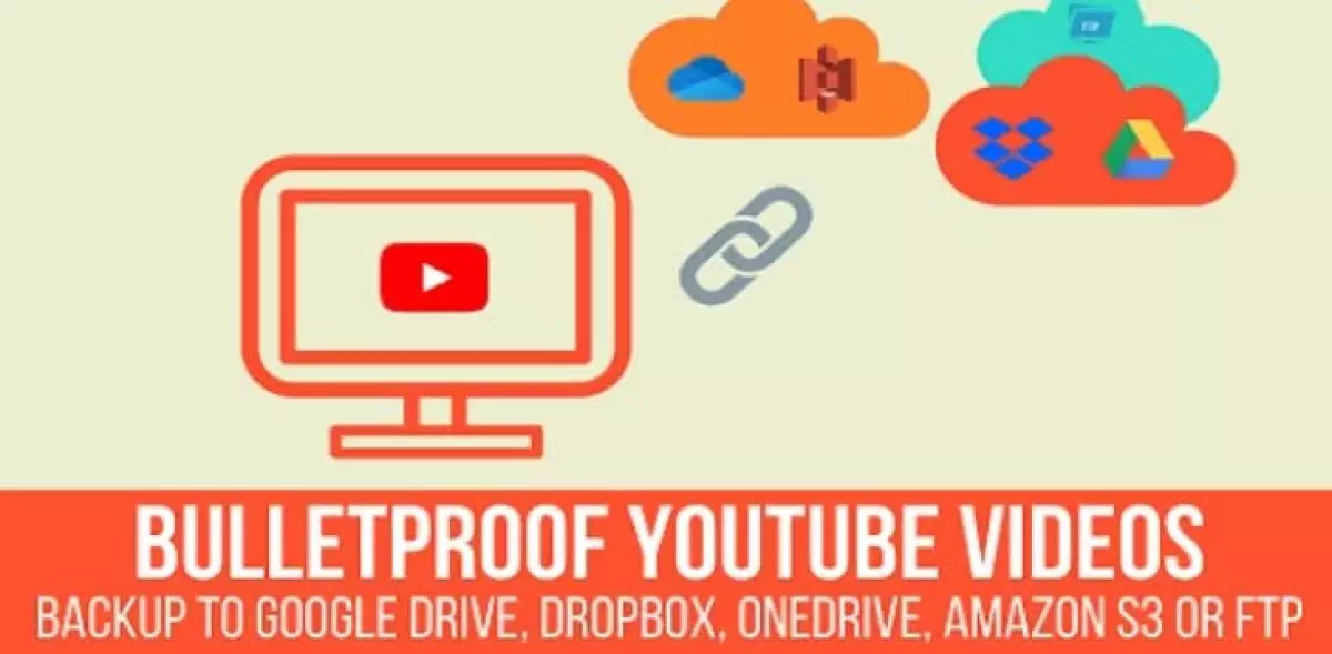 Bulletproof YouTube Videos - Backup to Google Drive, Dropbox, OneDrive, Amazon S3, FTP 1.2.5.1