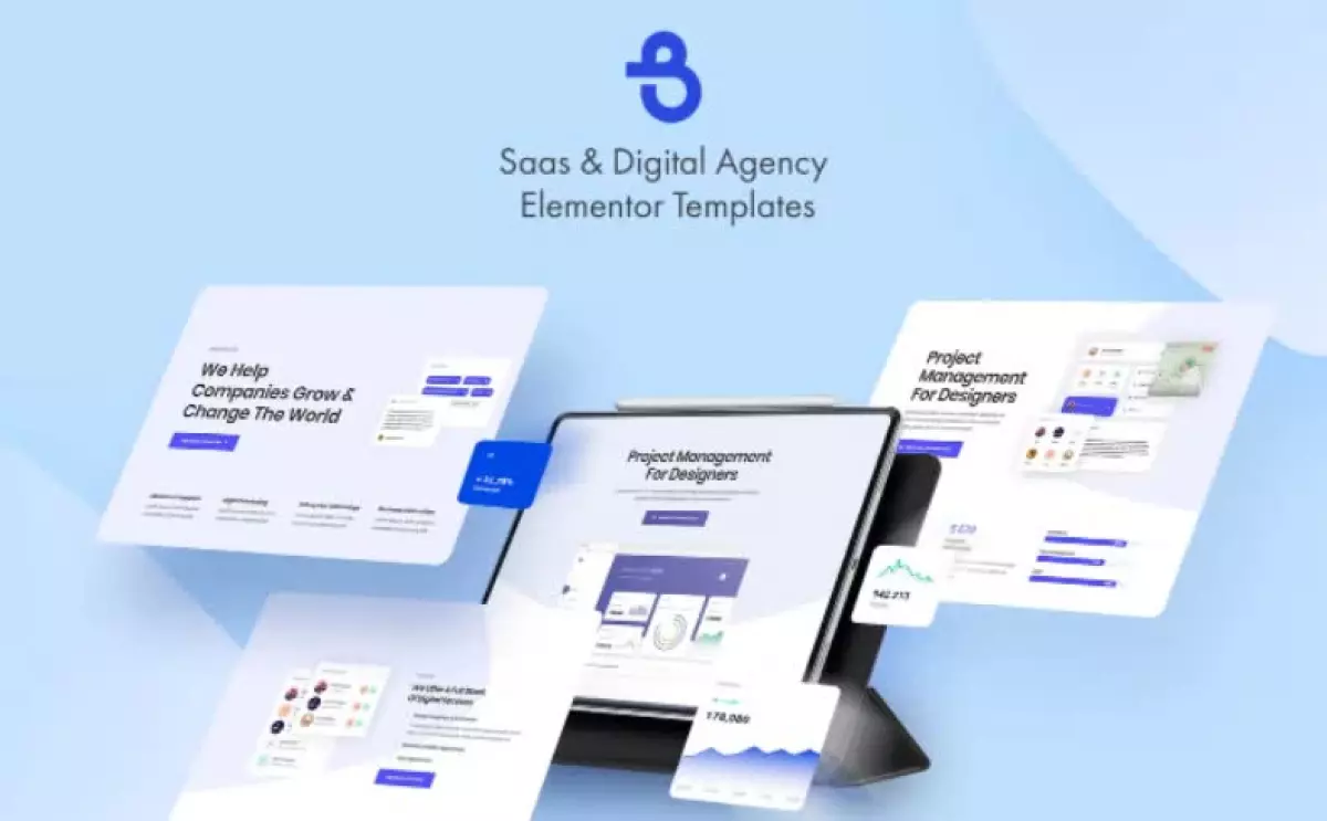 Burto - Saas & Digital Agency Elementor Template Kit