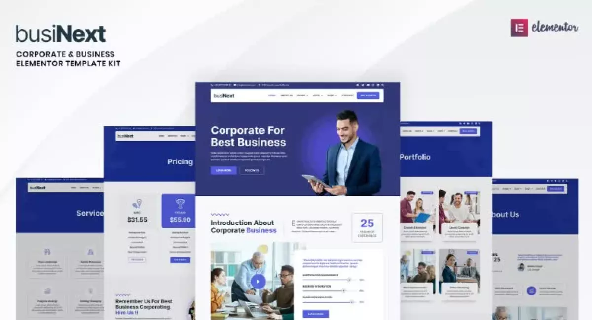 Businext - Corporate Business Elementor Template Kit