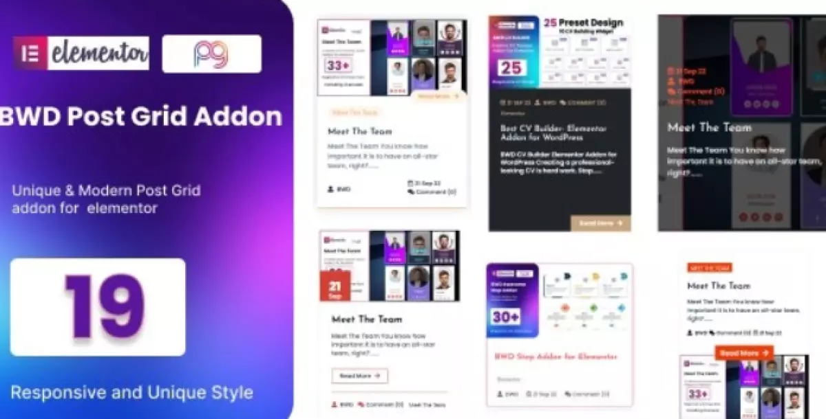 BWD Post Grid Addon for Elementor