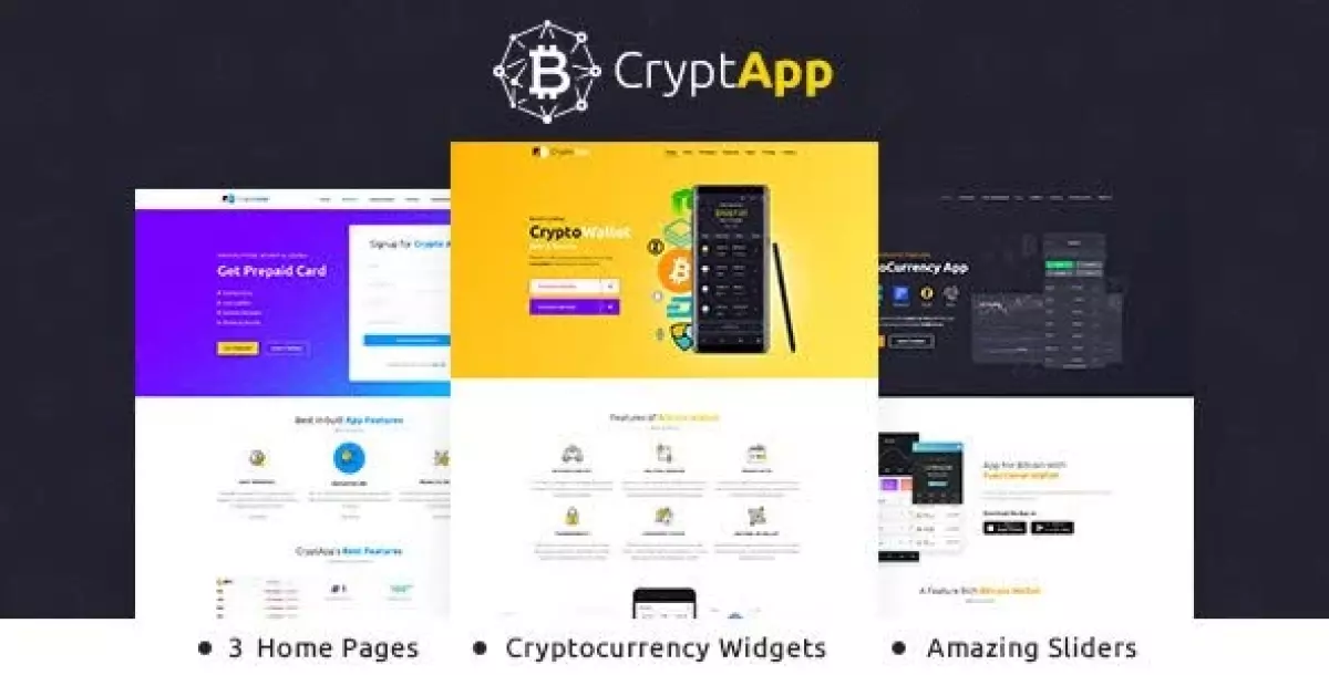 CryptApp - Landing Page  2.5