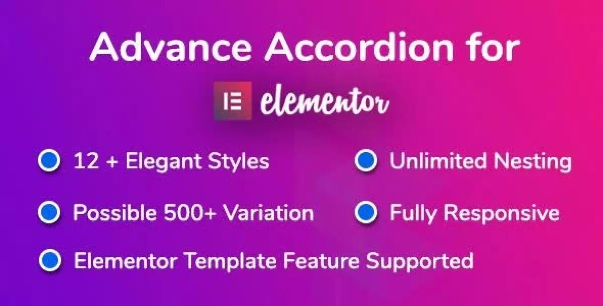 [WISH] Advance Accordion for Elementor Page