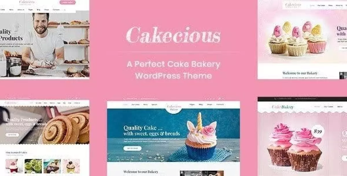 Cakecious - Cake Bakery Food WordPress Theme