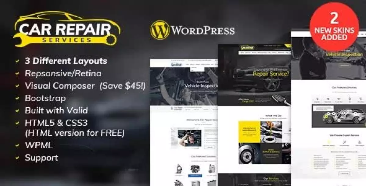 Car Repair Services & Auto Mechanic WordPress Theme + RTL 5.0