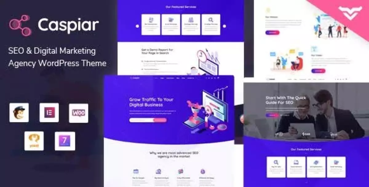 Caspiar | Digital Marketing & Agency WordPress Theme 1.3