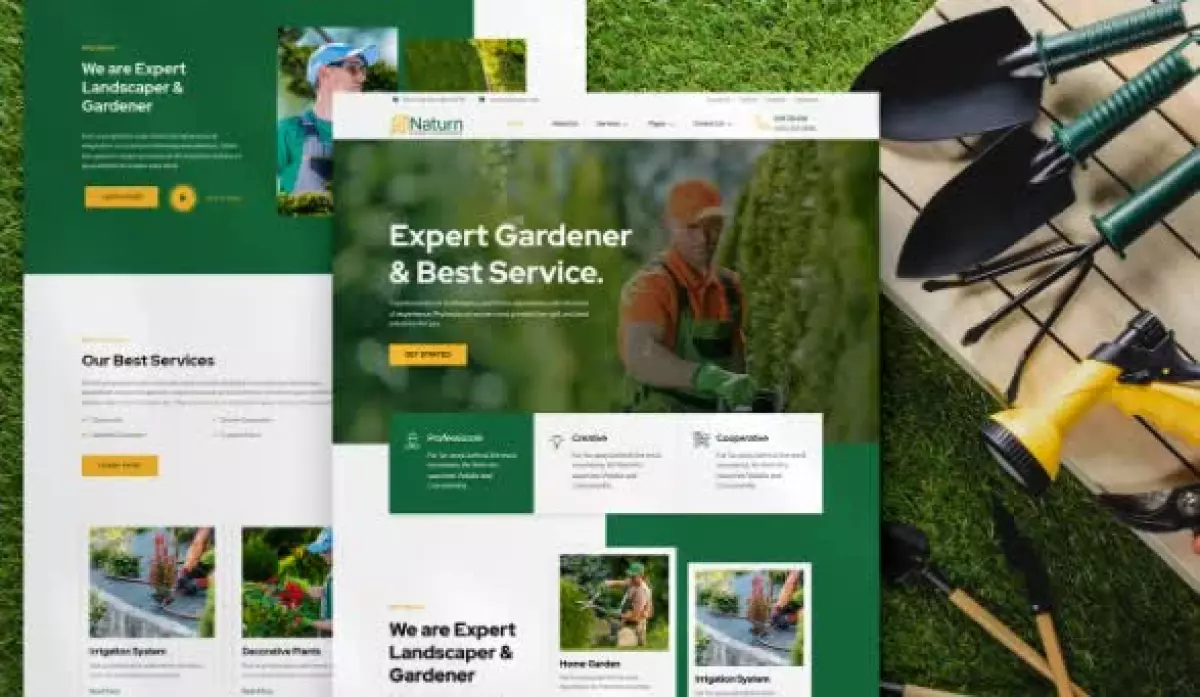 Naturn – Landscape & Gardening Elementor Template