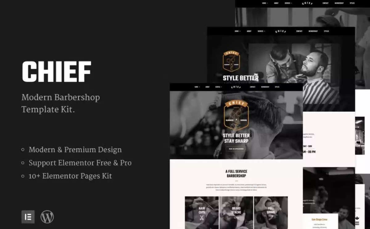 Chief - Modern Barbershop Template