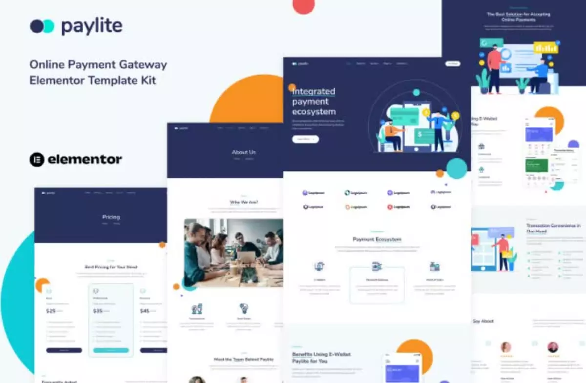 Paylite - Online Payment Gateway Elementor Template