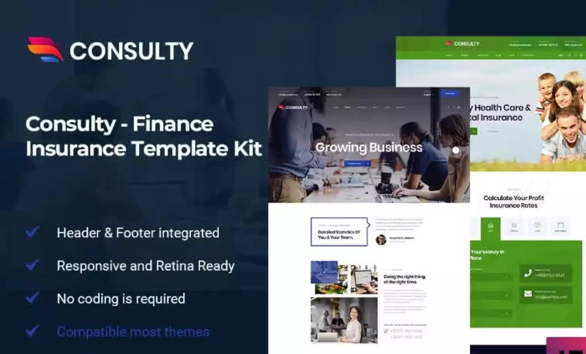 Consulty - Finance Consulting Elementor Template