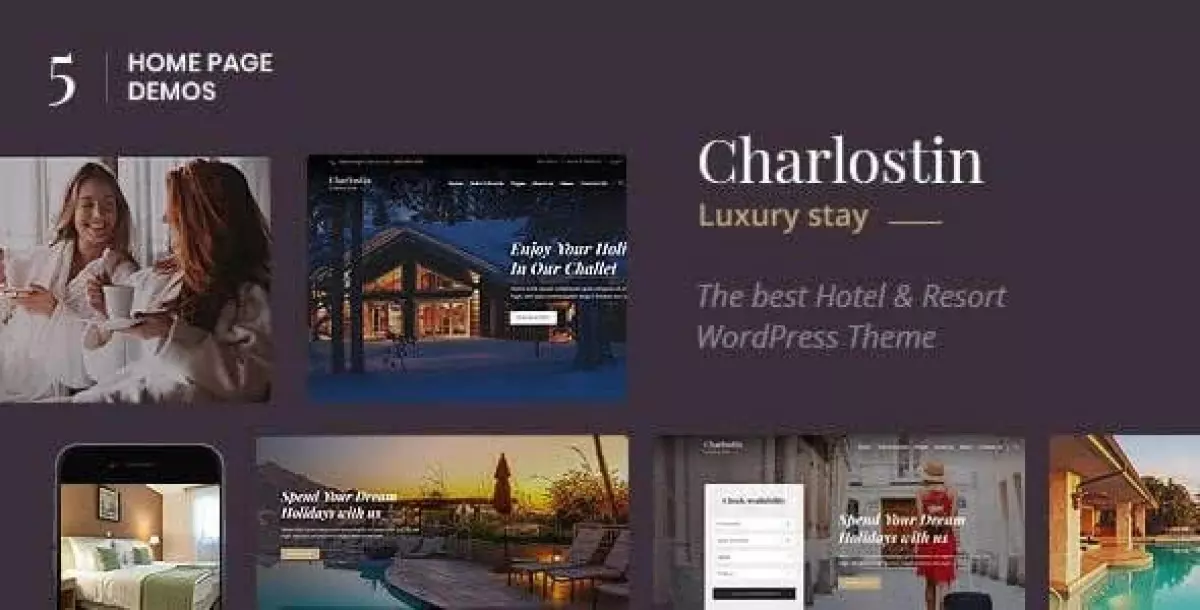 Charlostin - Hotel & Resort Booking WordPress Theme 1