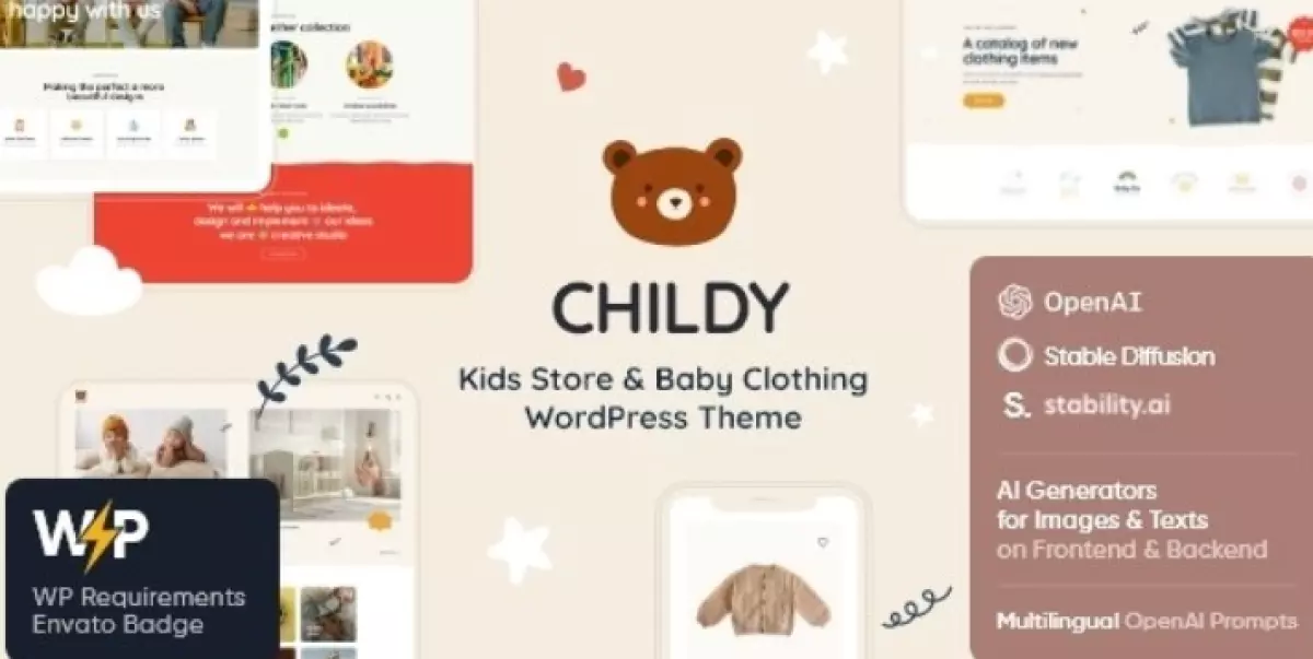 Childy — Kids Store &amp; Baby Clothing WordPress Theme