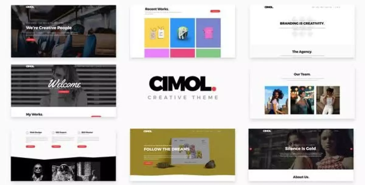 Cimol - Responsive One & Multi Page Portfolio Theme