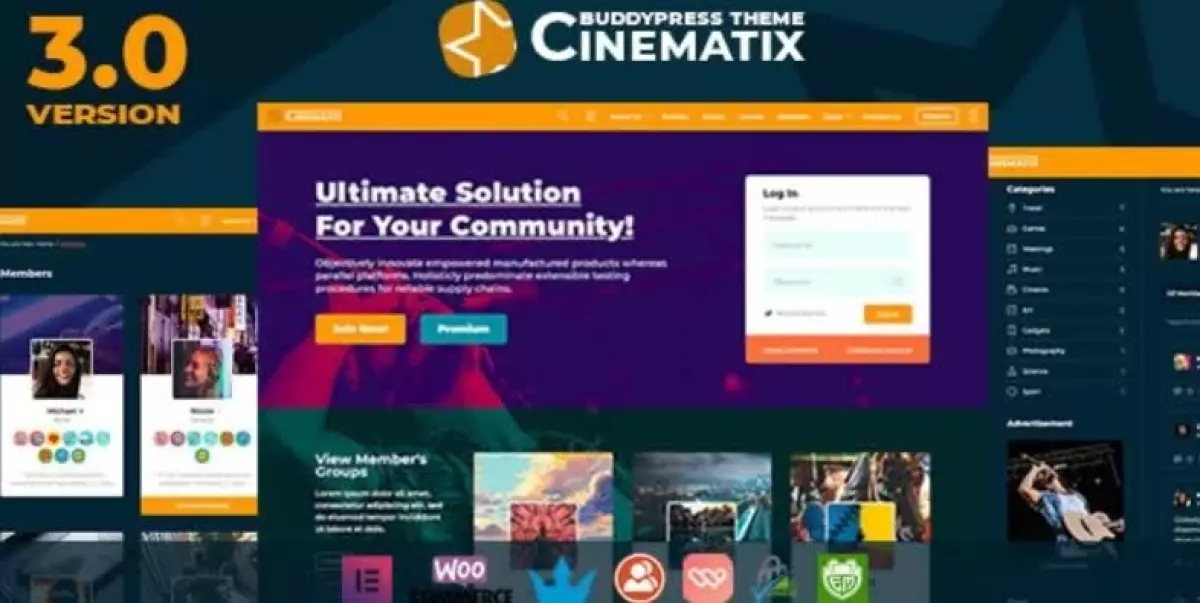 Cinematix - BuddyPress Nouveau Membership Theme 3.2