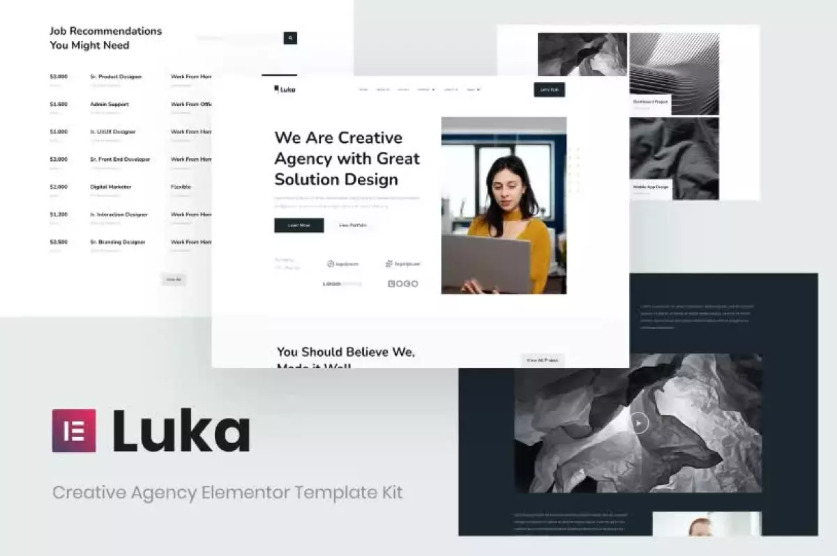 Luka - Creative Agency Elementor Template