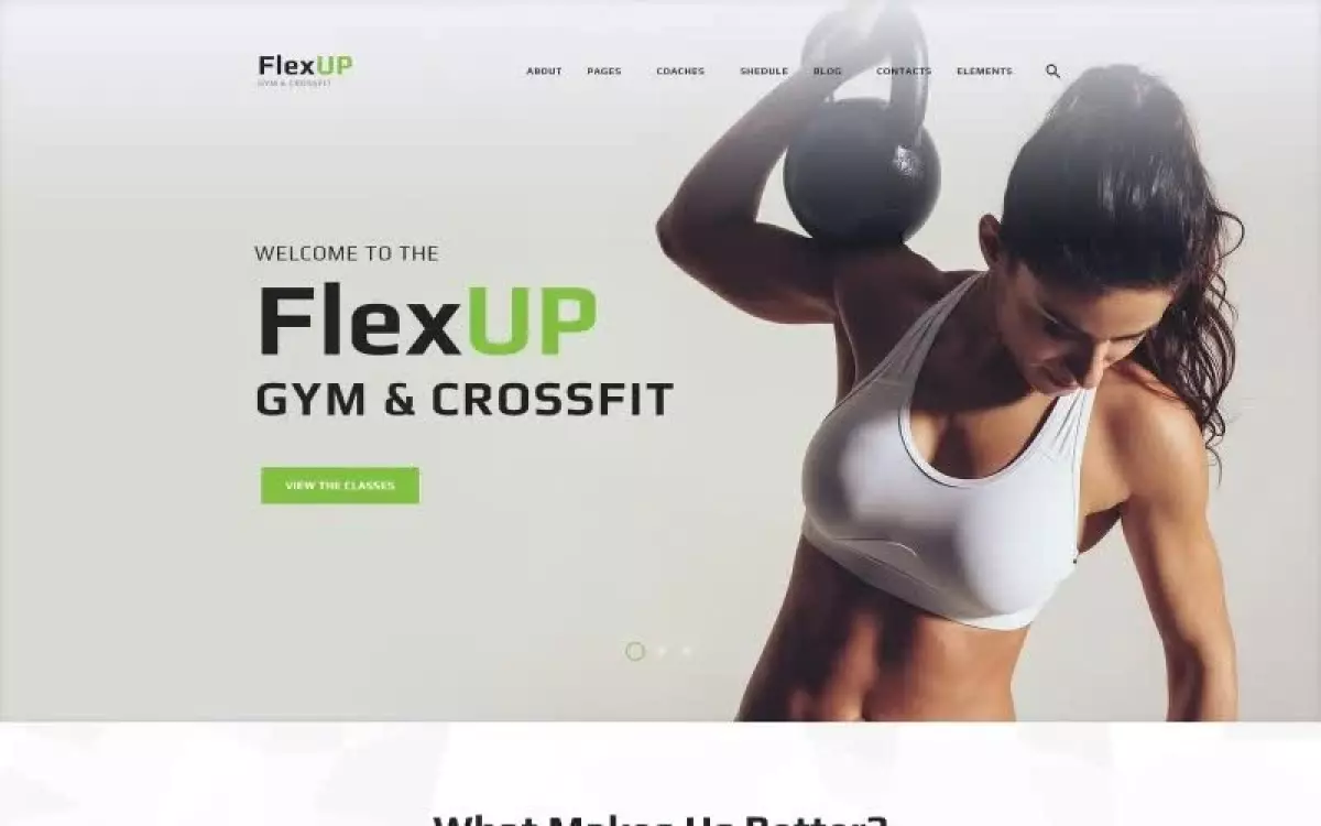 Flex Up - Crossfit WordPress theme WordPress Theme