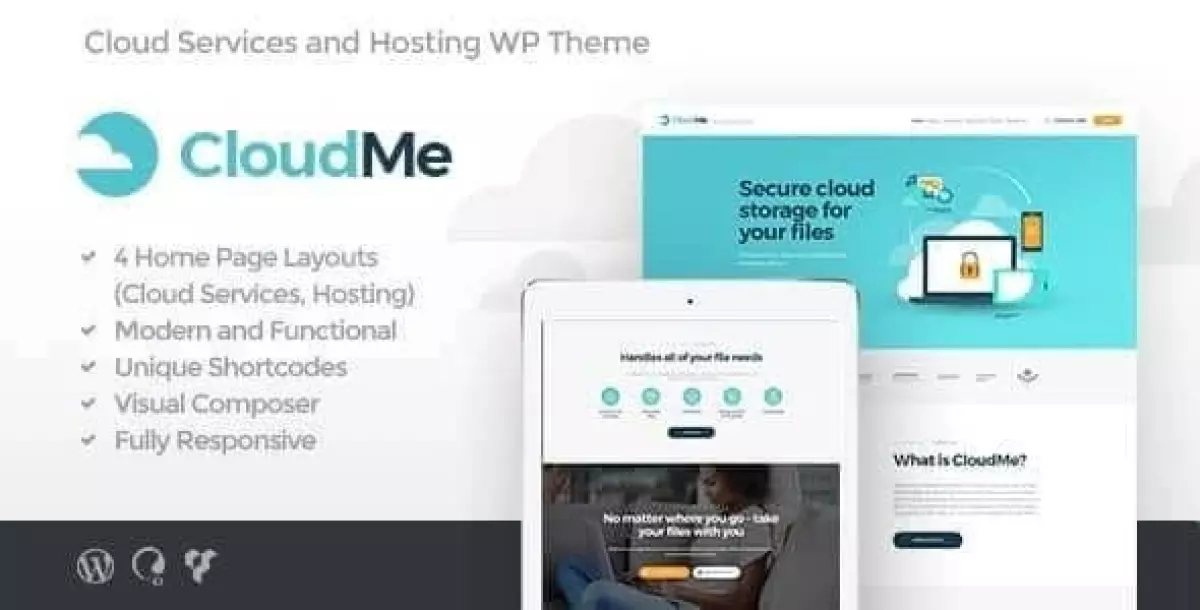 CloudMe | Cloud Storage & File-Sharing Services WordPress Theme 1.2.2