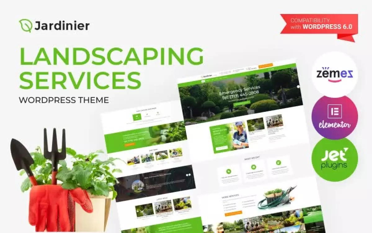 Jardinier - Landscaping Services WordPress Theme