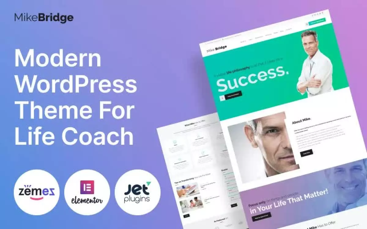 Mike Bridge - Motivational Coach WordPress Theme