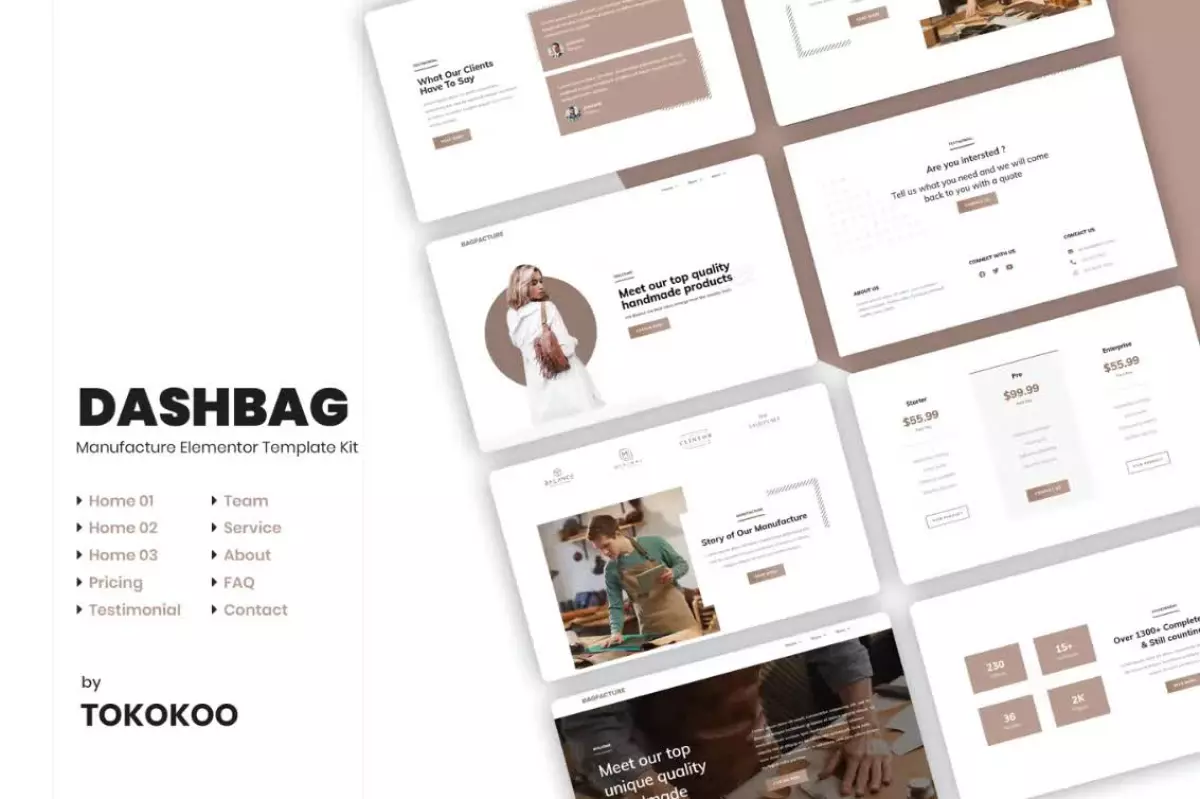 DashBag | Fashion Store Elementor Template