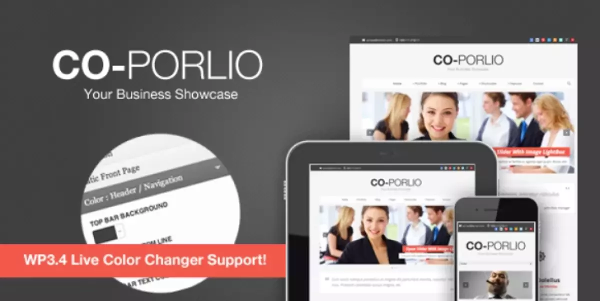 Co-Porlio: Feature Rich WordPress Theme