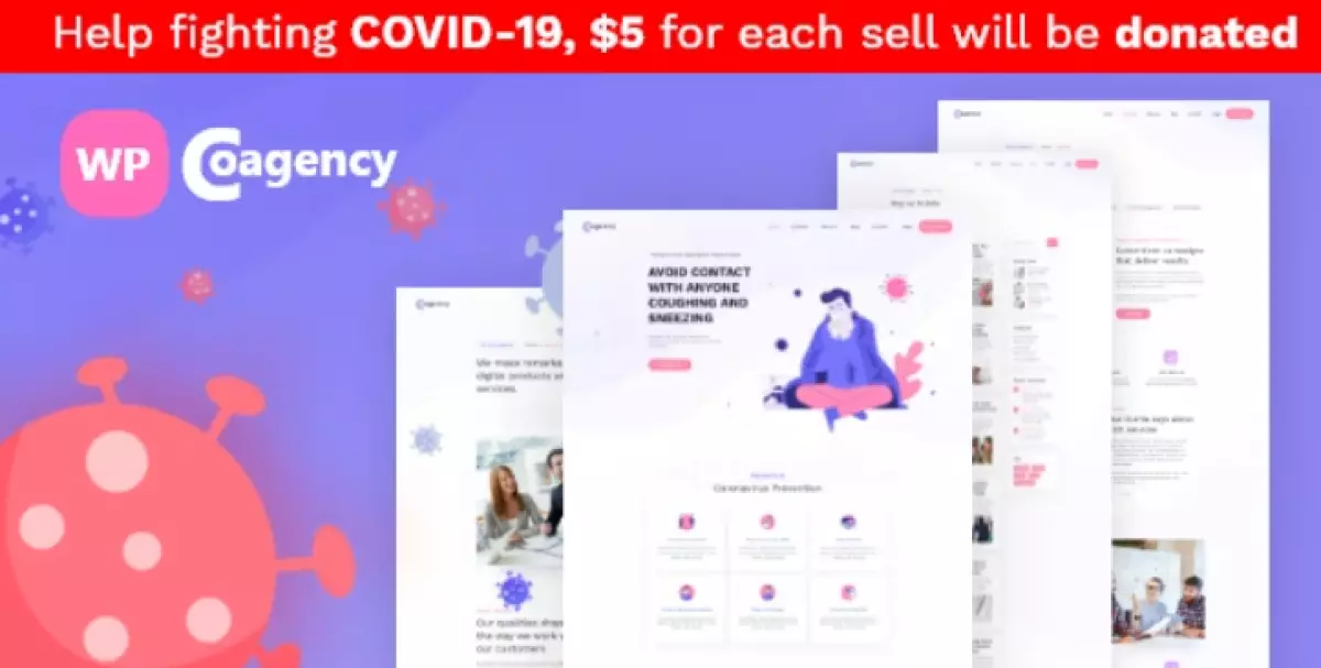 Cogency (Corona, Covid-19) - Digital Agency Multipurpose WordPress Theme