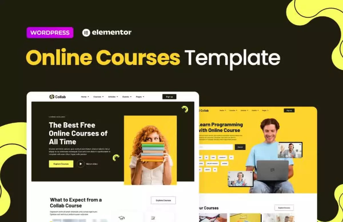 Collab – Online Courses Elementor Template Kit