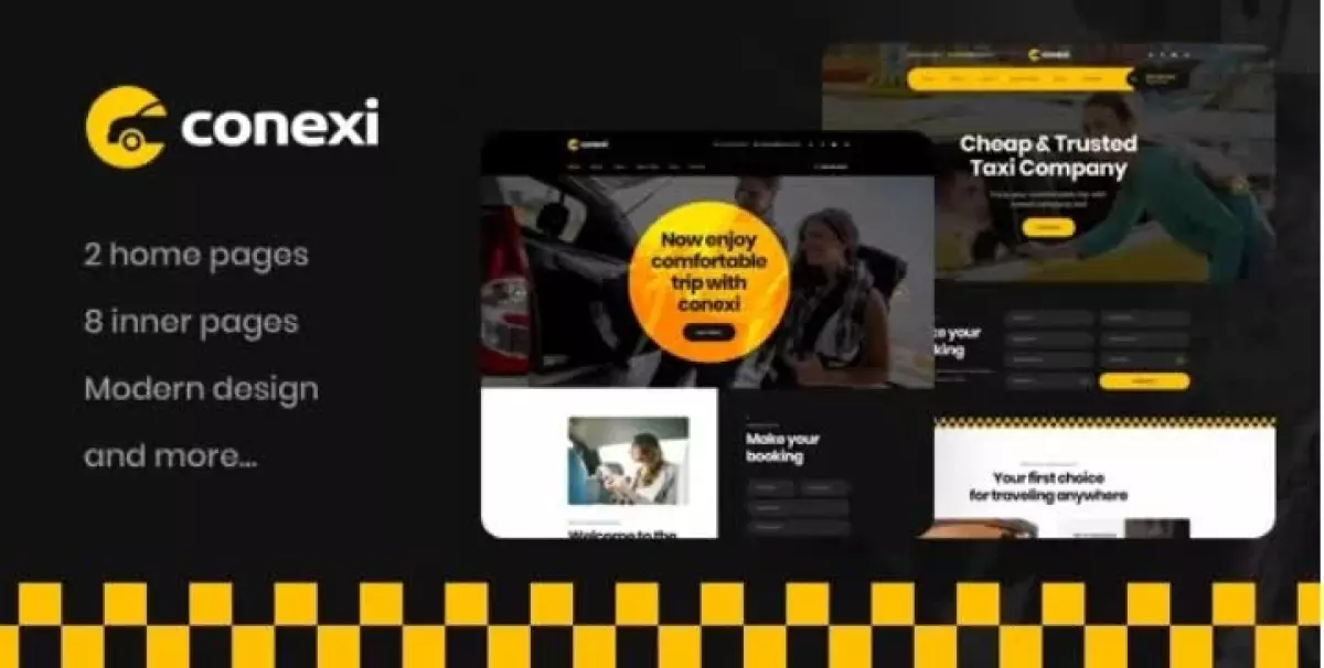 Conexi - Taxi Booking Service WordPress Theme + RTL 2.0