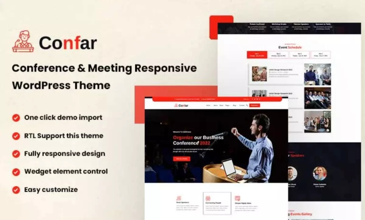 Confar – Conference WordPress Theme