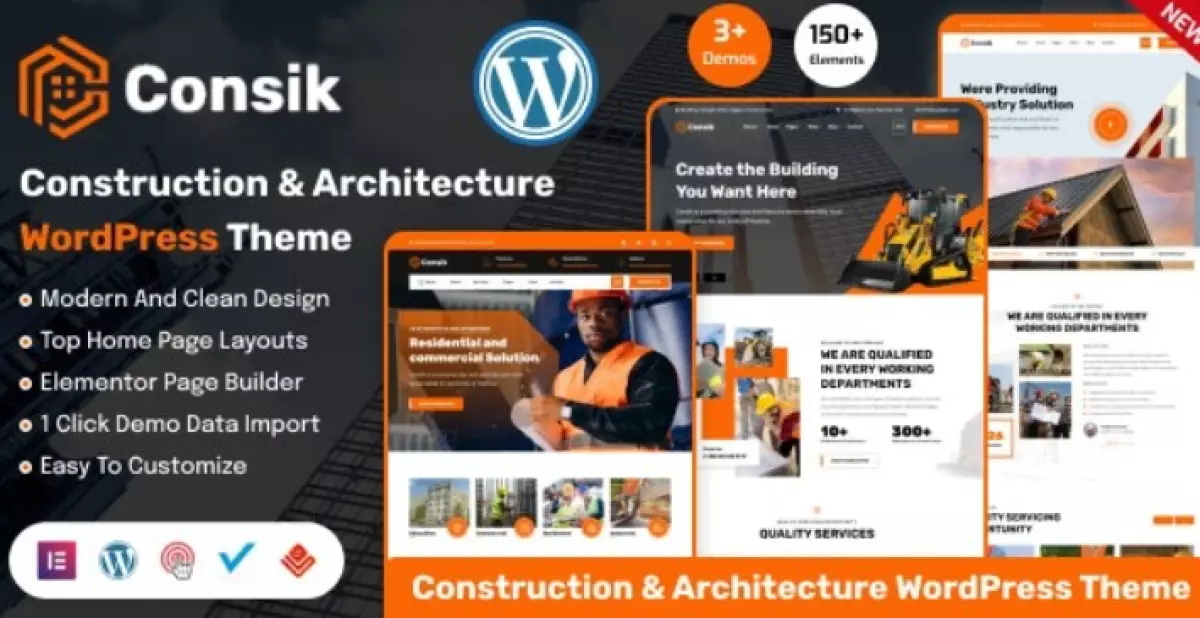 Consik - Construction &amp; Architecture WordPress Theme