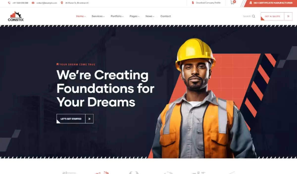 Constix - Construction Industrial WordPress Theme