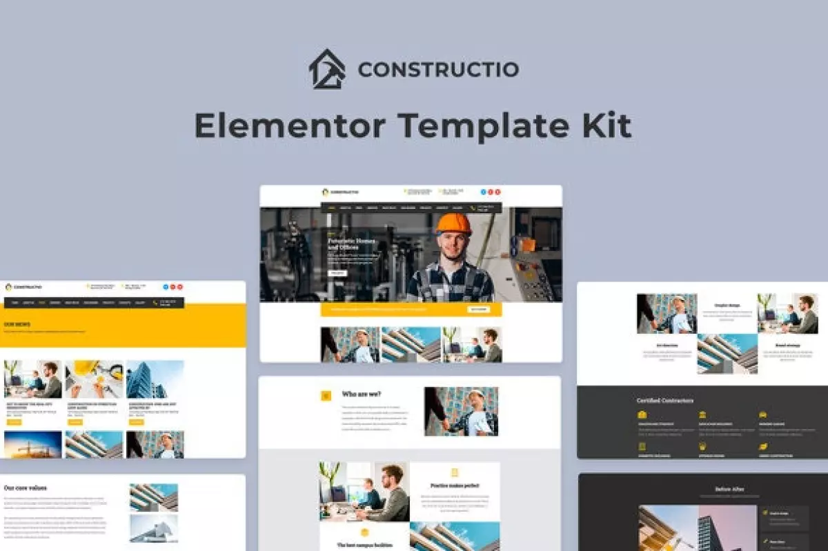 Constructio – Construction Elementor Template Kit