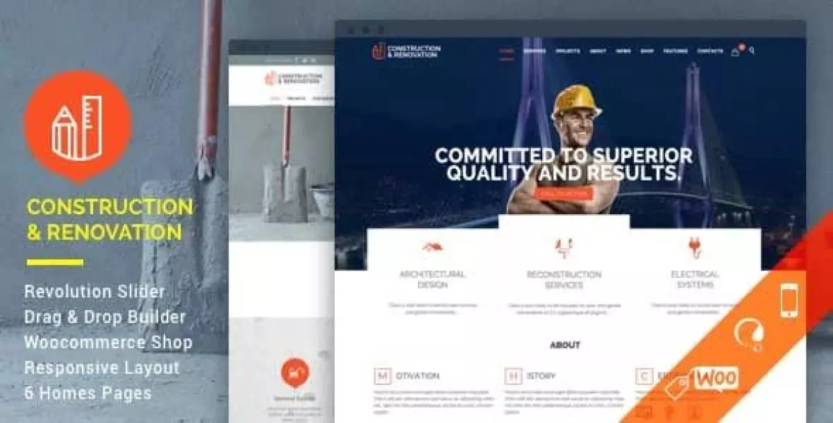 Construction - WordPress Theme