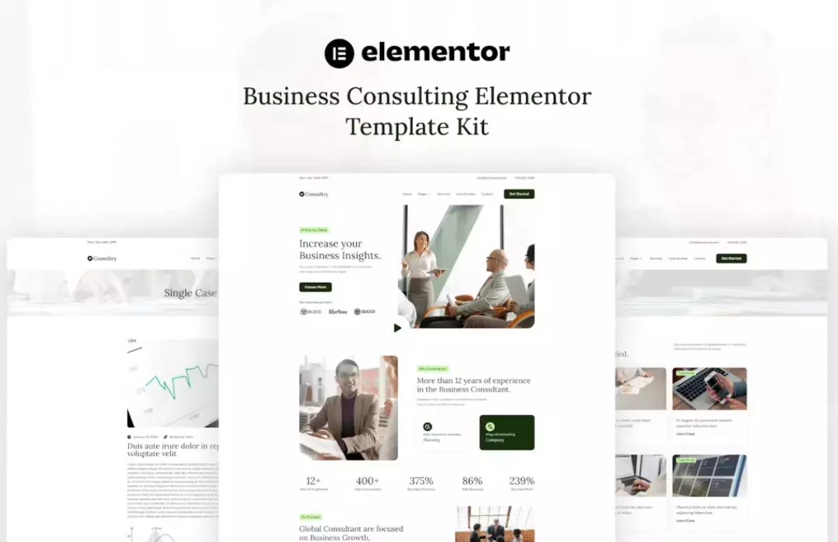 Consultry - Business Consulting Elementor Template Kit