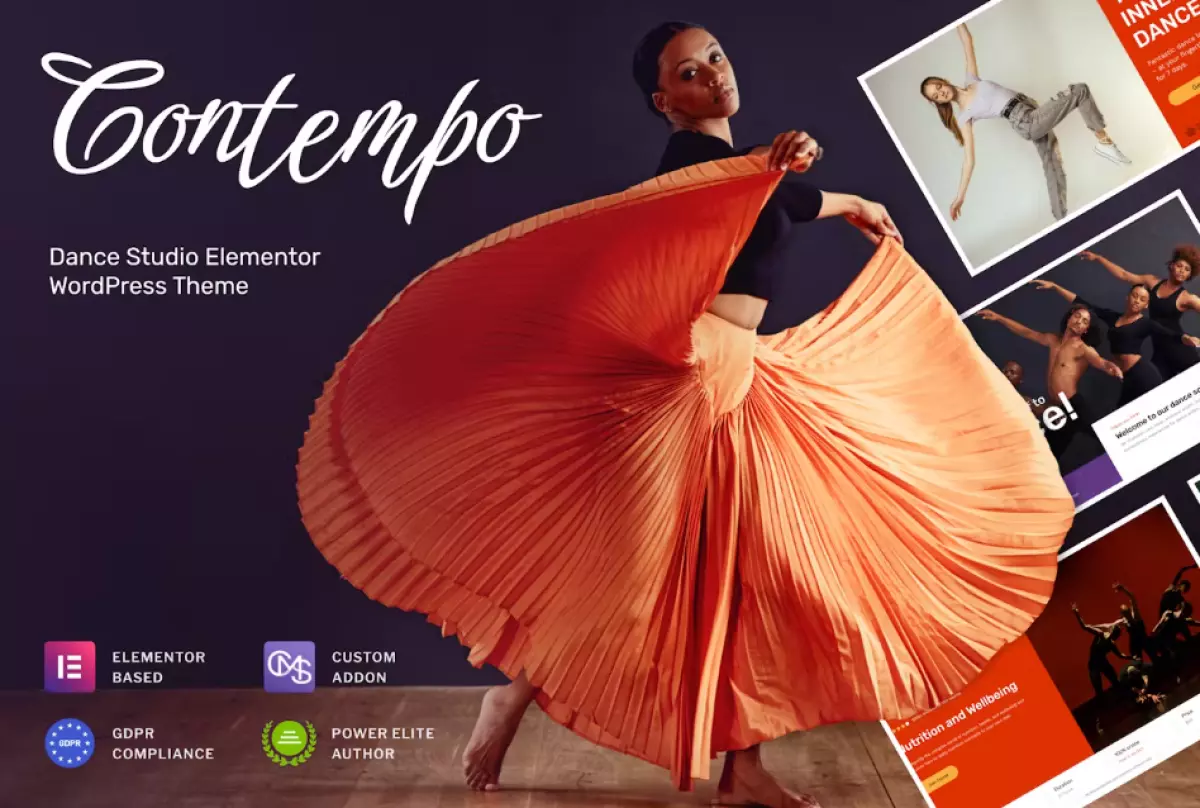 Contempo - Dance School WordPress Theme